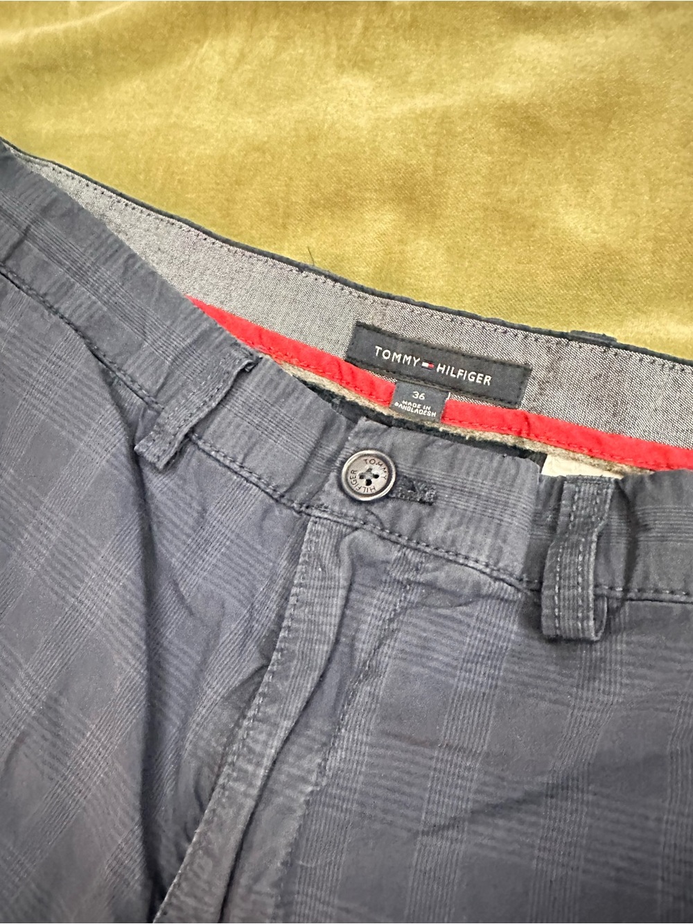 Tommy Hilfiger Navy Plaid Short